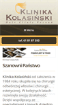 Mobile Screenshot of klinikakolasinski.pl